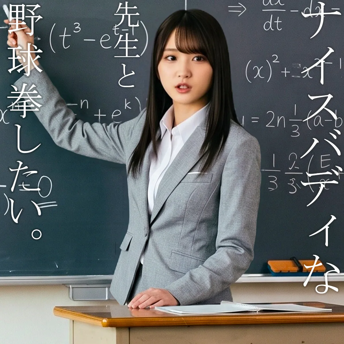 英語教師を演じる依本しおりの初めての野球拳と生中出しがエロい